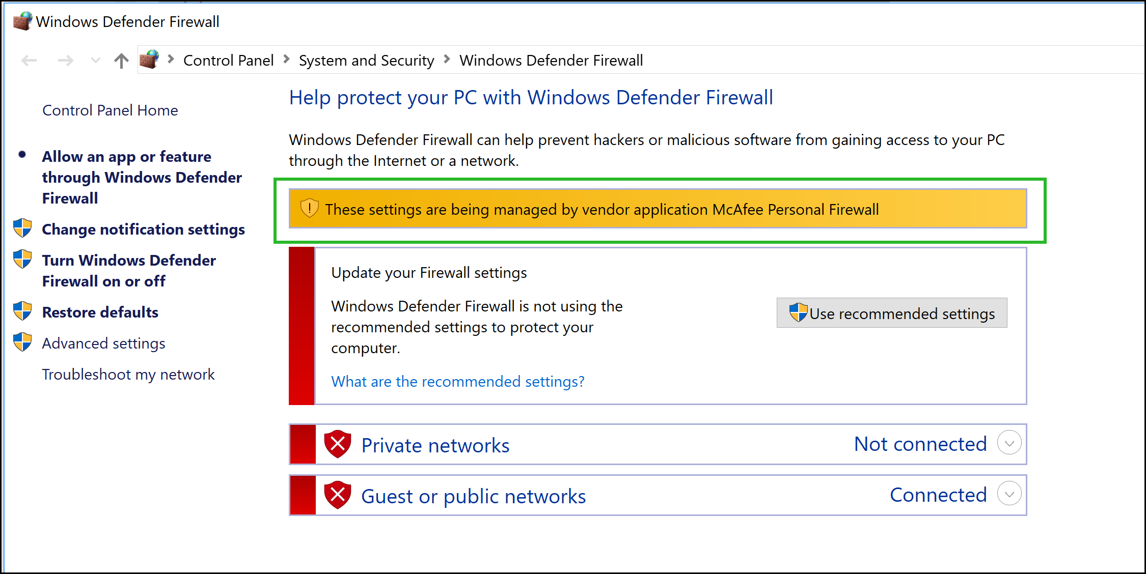 google chrome windows 10 check my firewall settings